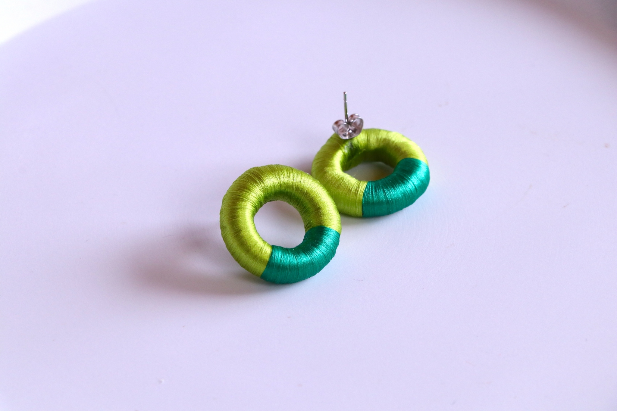 Silk earrings_シルクピアス