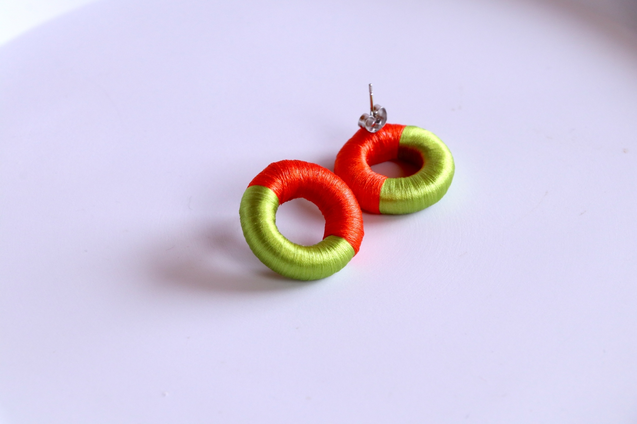 Silk earrings_シルクピアス