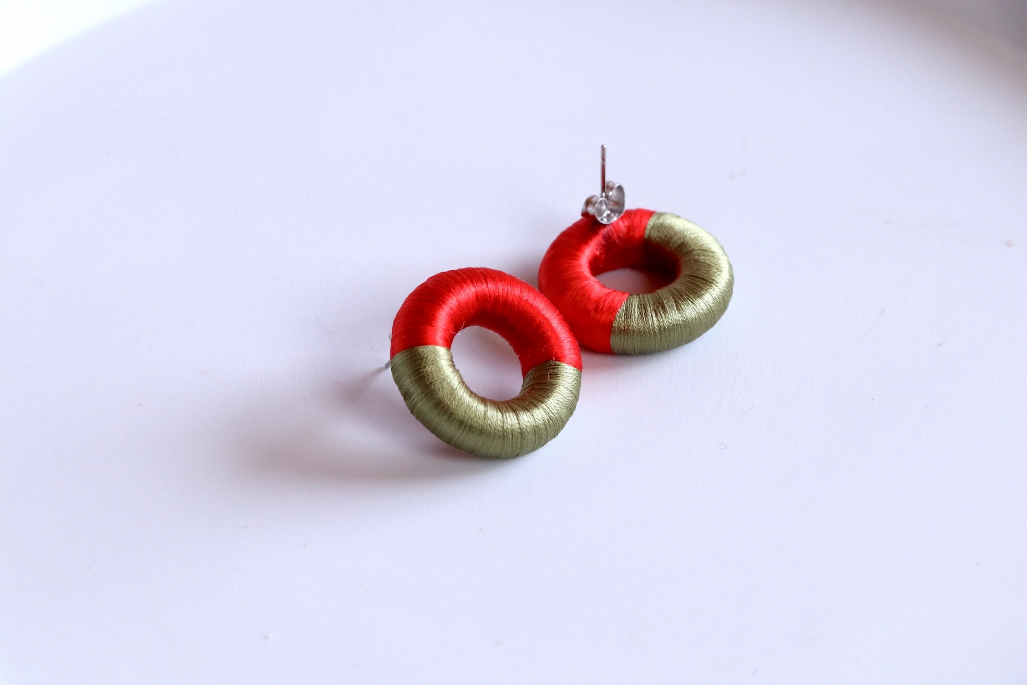 Silk earrings_シルクピアス