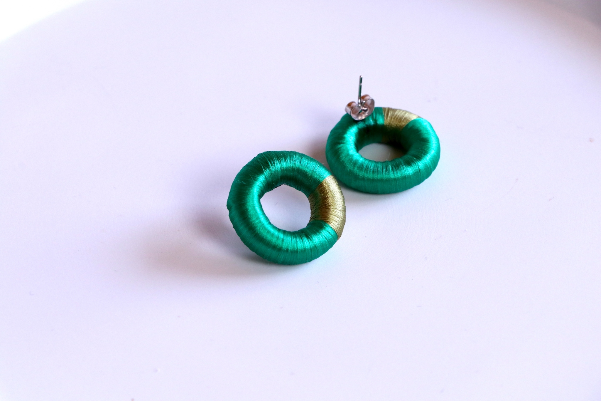 Silk earrings_シルクピアス