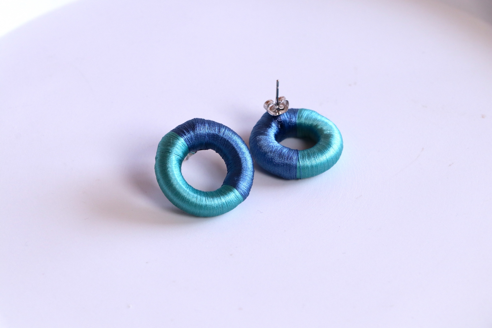 Silk earrings_シルクピアス