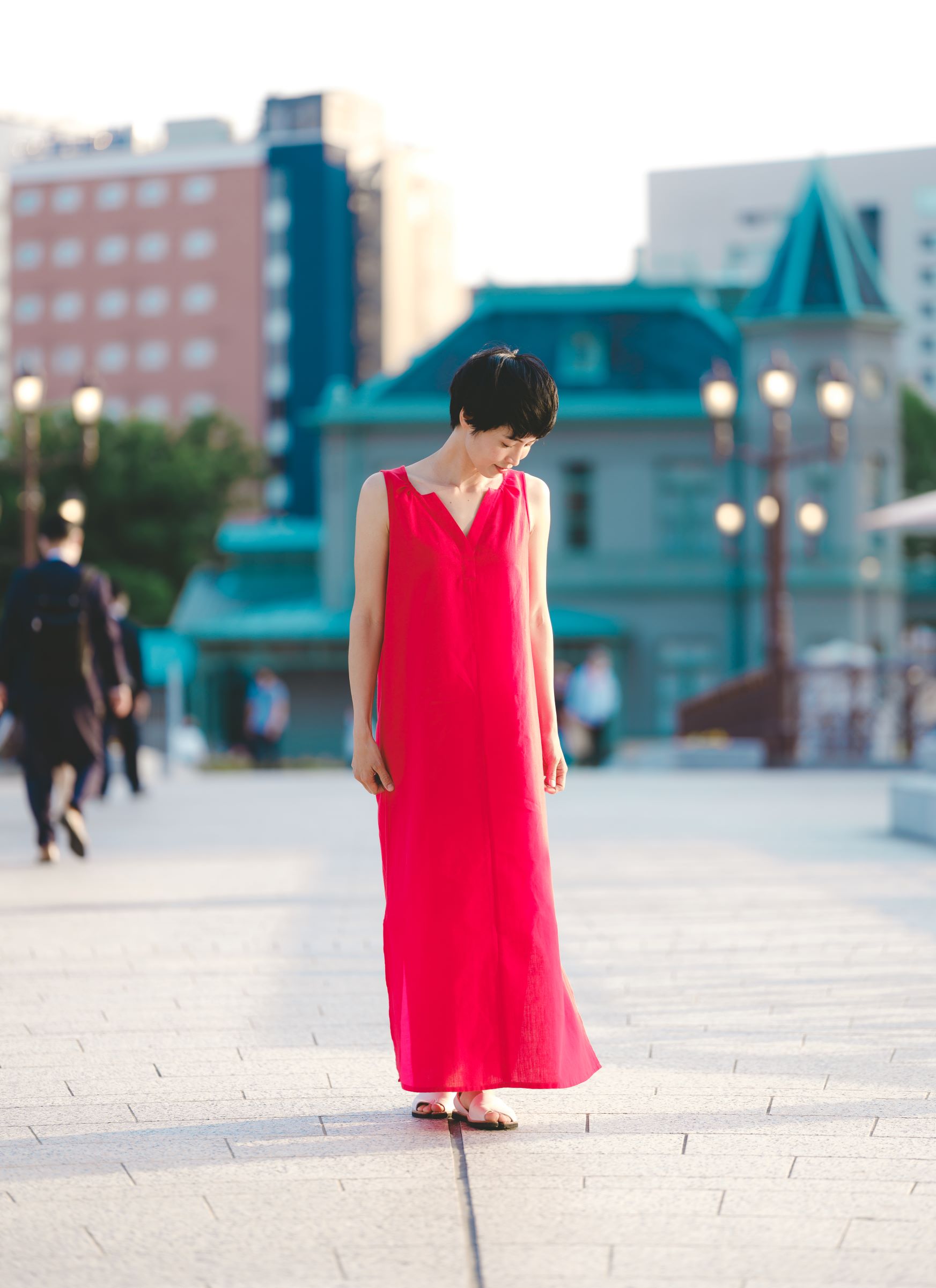 旅する赤いワンピース【艶-TSUYA-DRESS | RED】