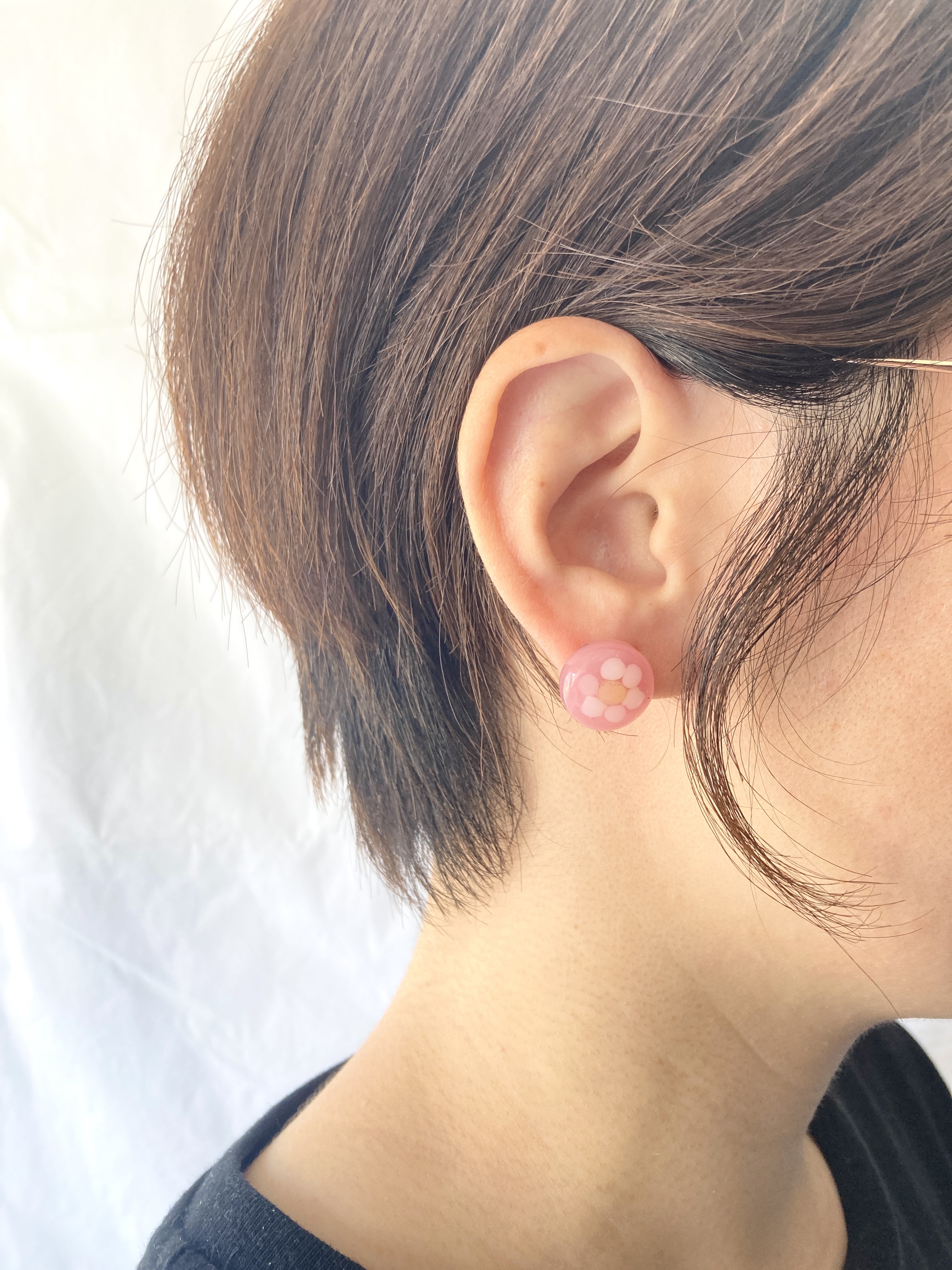 【川から海を守る】ペレットflower pierce/earring