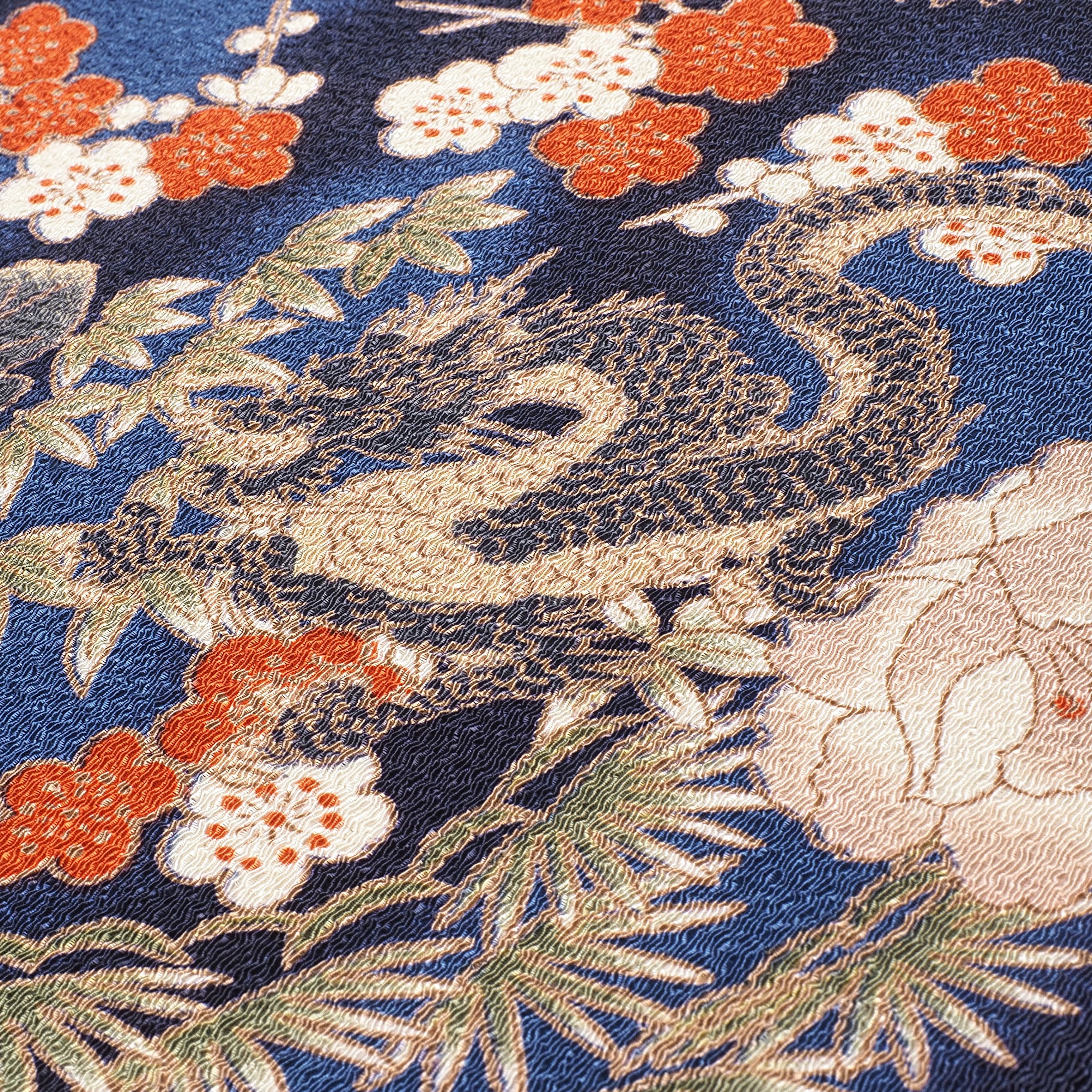 【御朱印帳】凛然 牡丹龍 紺桔梗｜みおつくし横丁