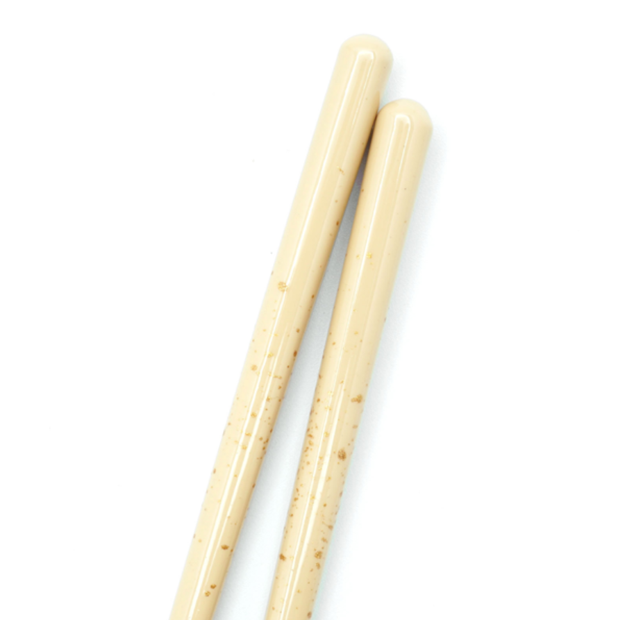 食洗機対応 金ちらし 練色21.5cm