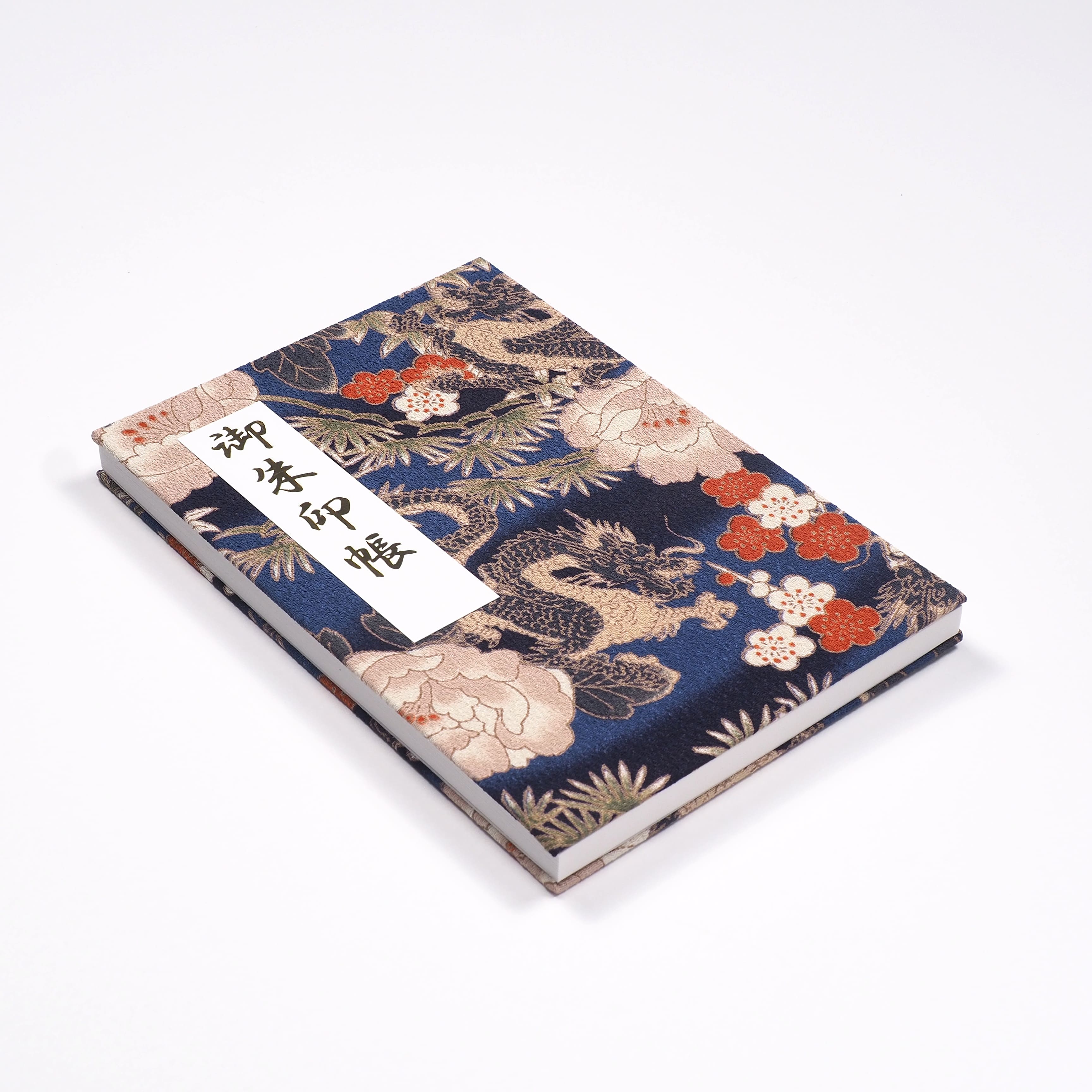 【御朱印帳】凛然 牡丹龍 紺桔梗｜みおつくし横丁