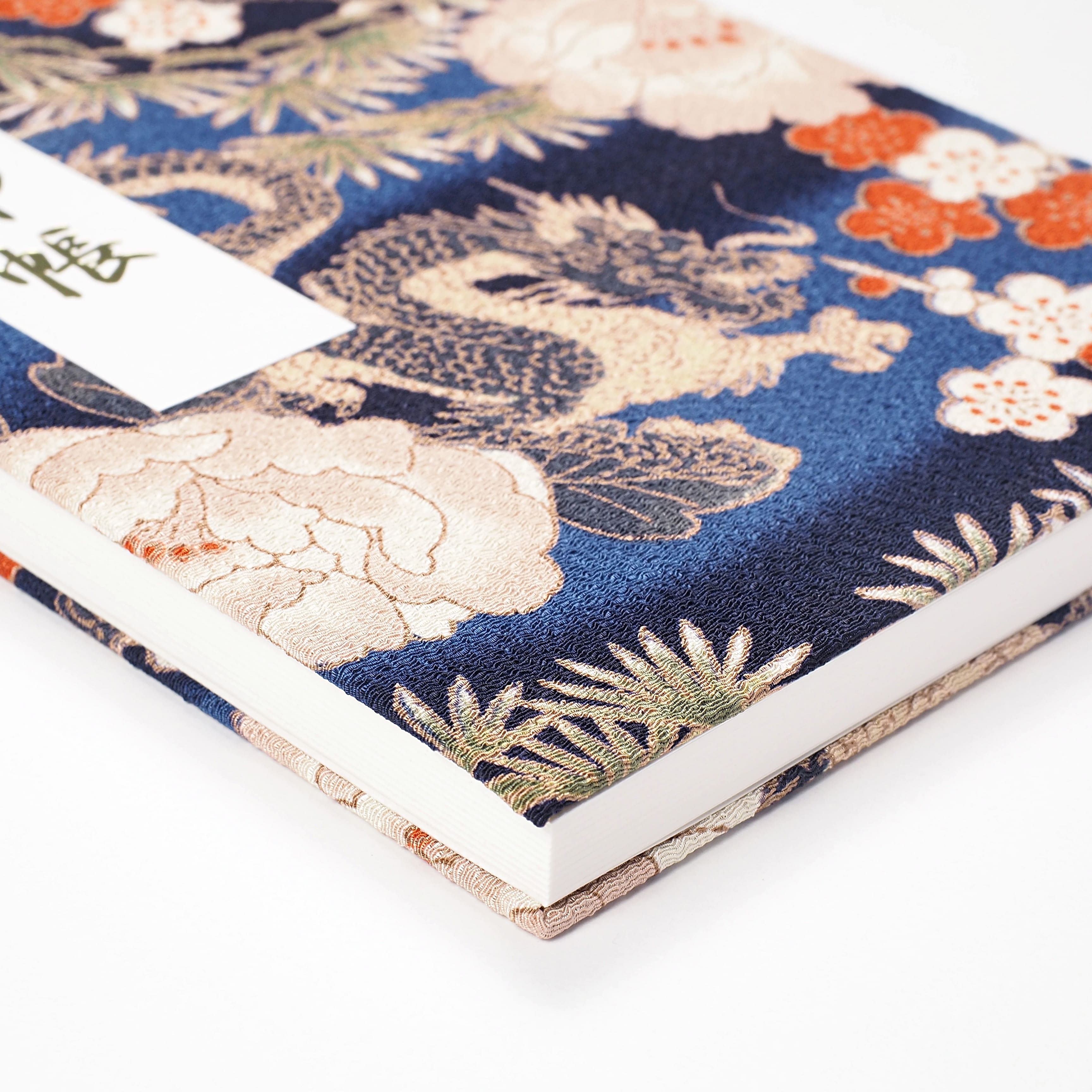 【御朱印帳】凛然 牡丹龍 紺桔梗｜みおつくし横丁