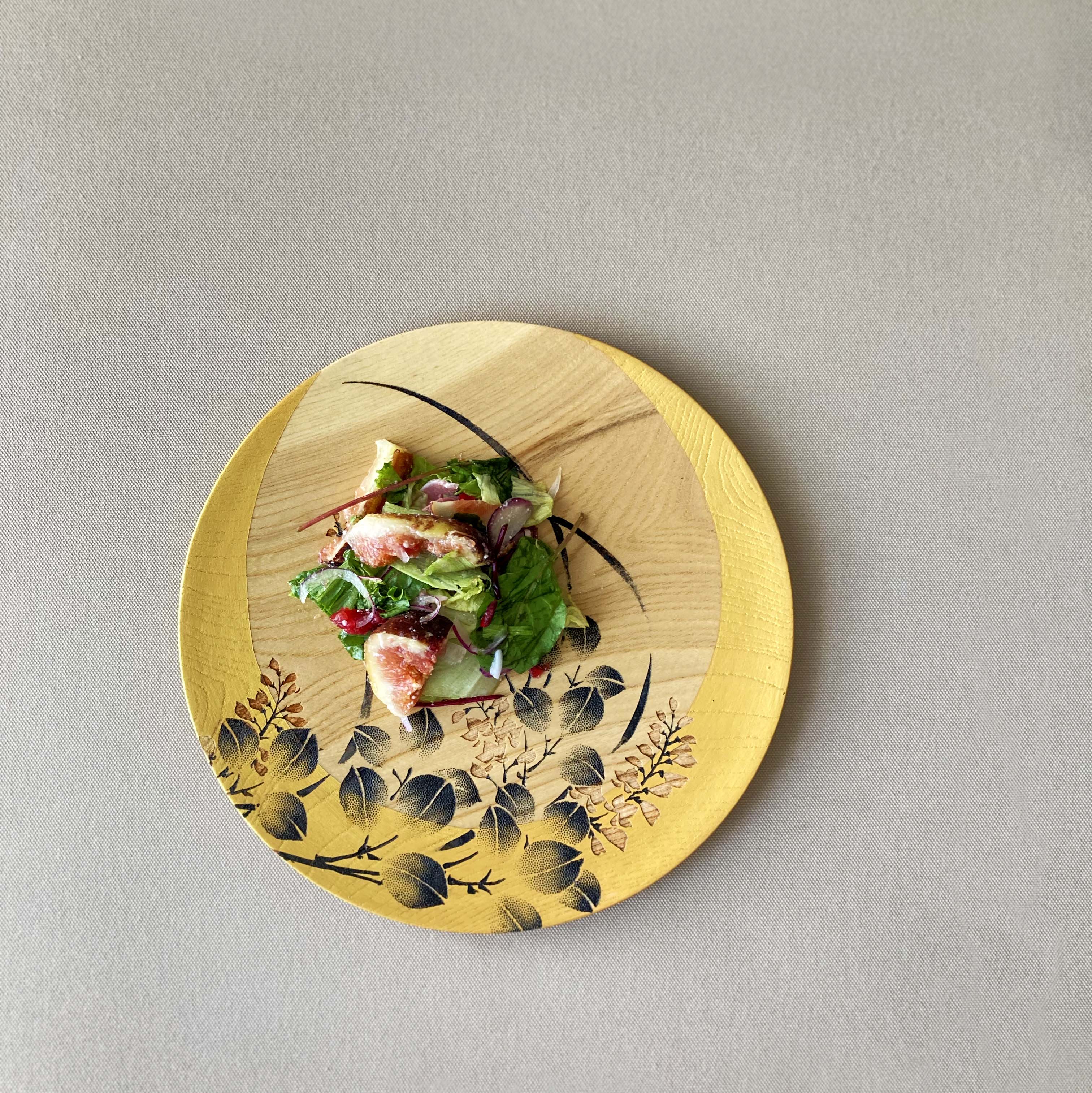 【大皿】季華シリーズ 三日月に萩