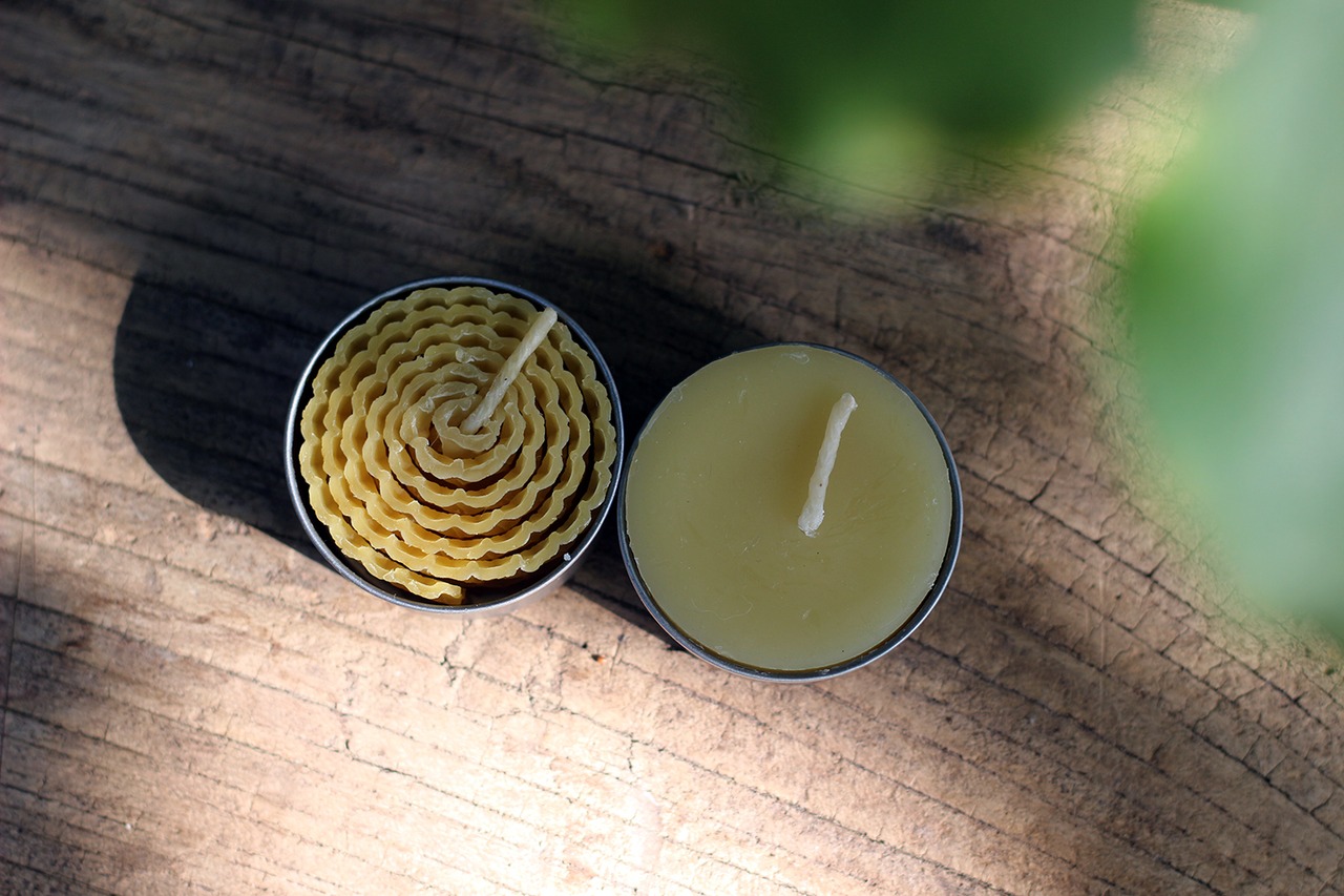 【100%オーガニック】蜜蝋キャンドル・ハニカム&ティーライトセット｜FARADAY