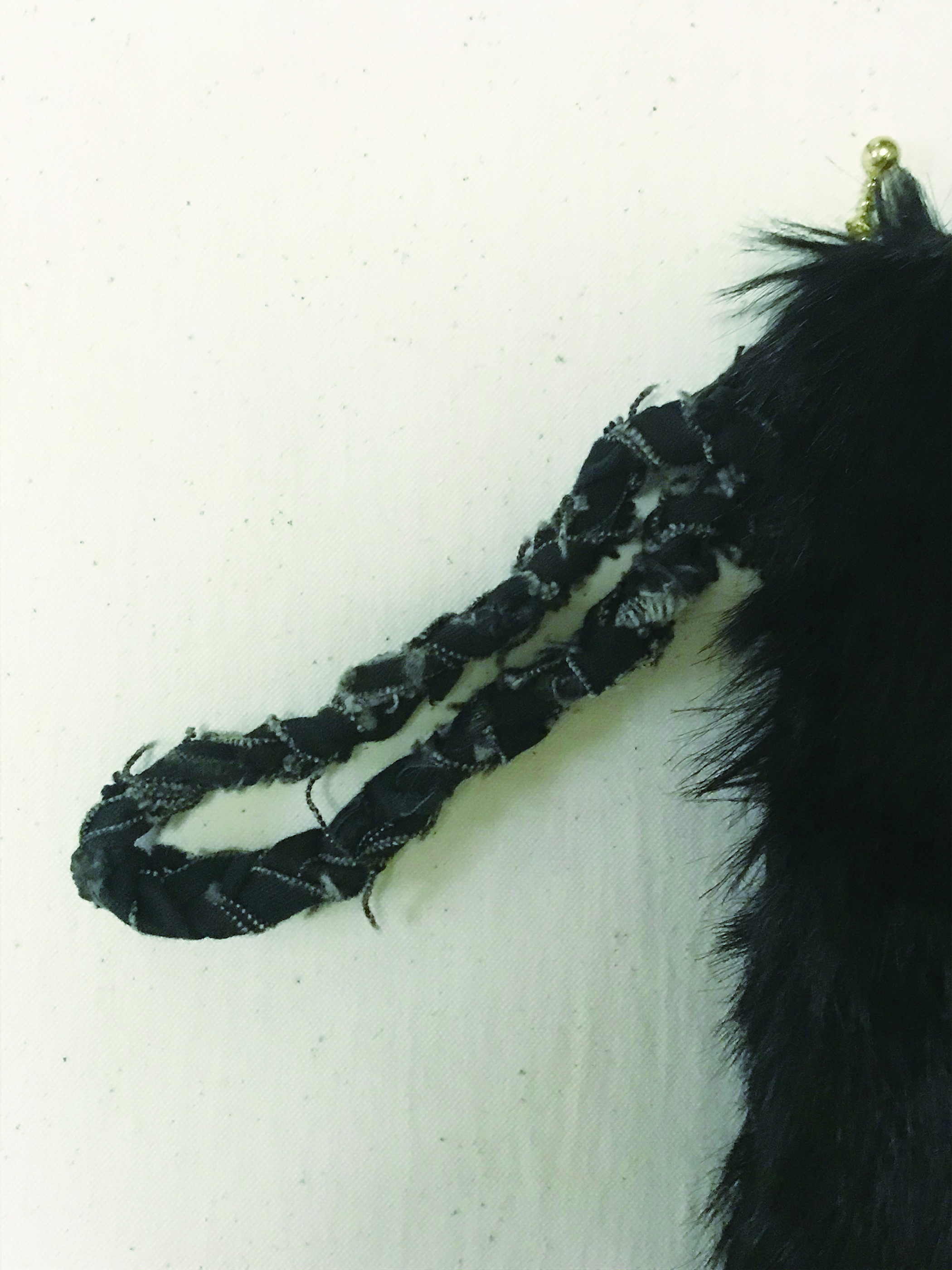 Fake fur Fake Fur clutch bag B (organic cotton 100%)