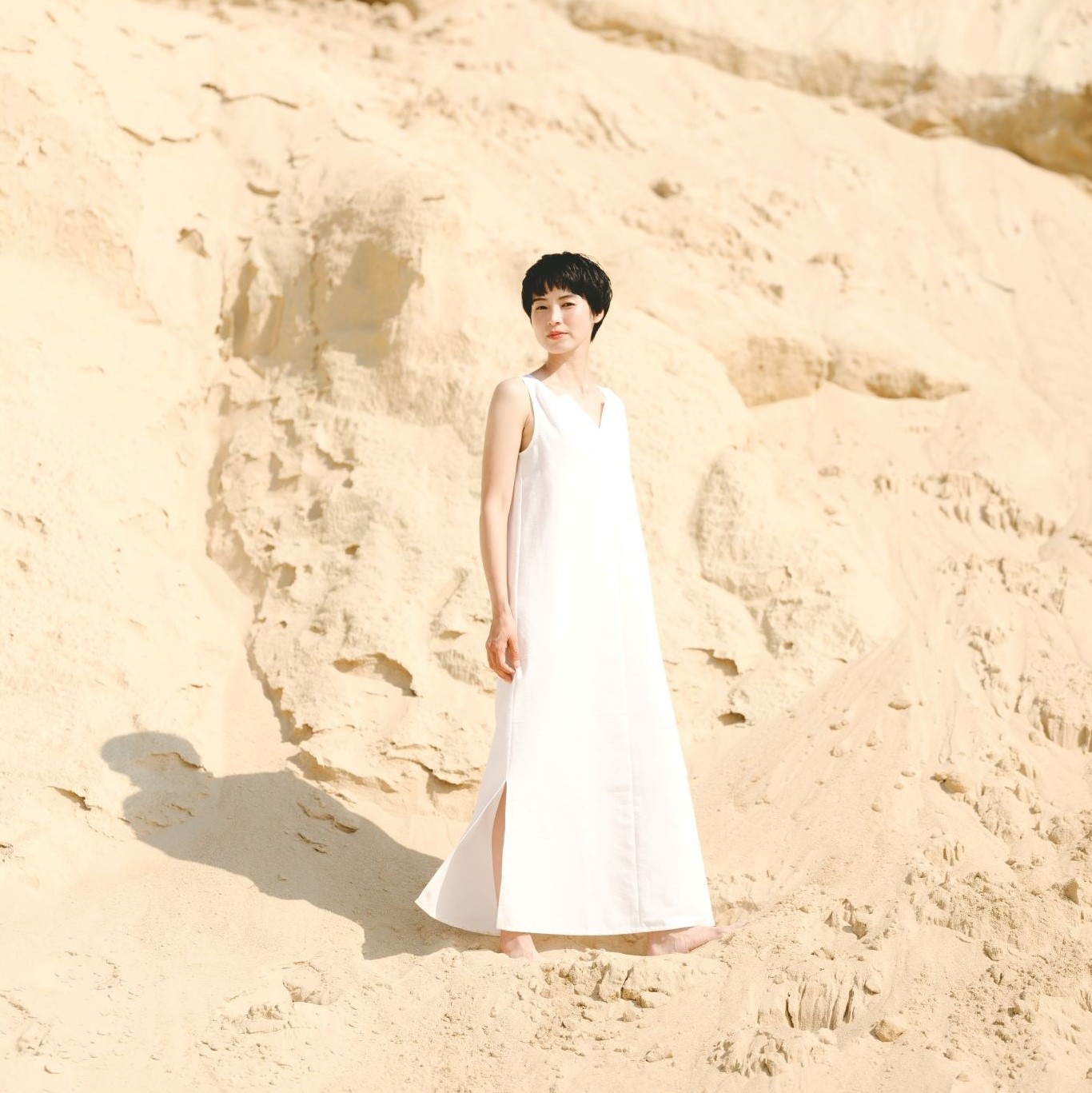 旅する白いワンピース【艶-TSUYA-DRESS | WHITE】