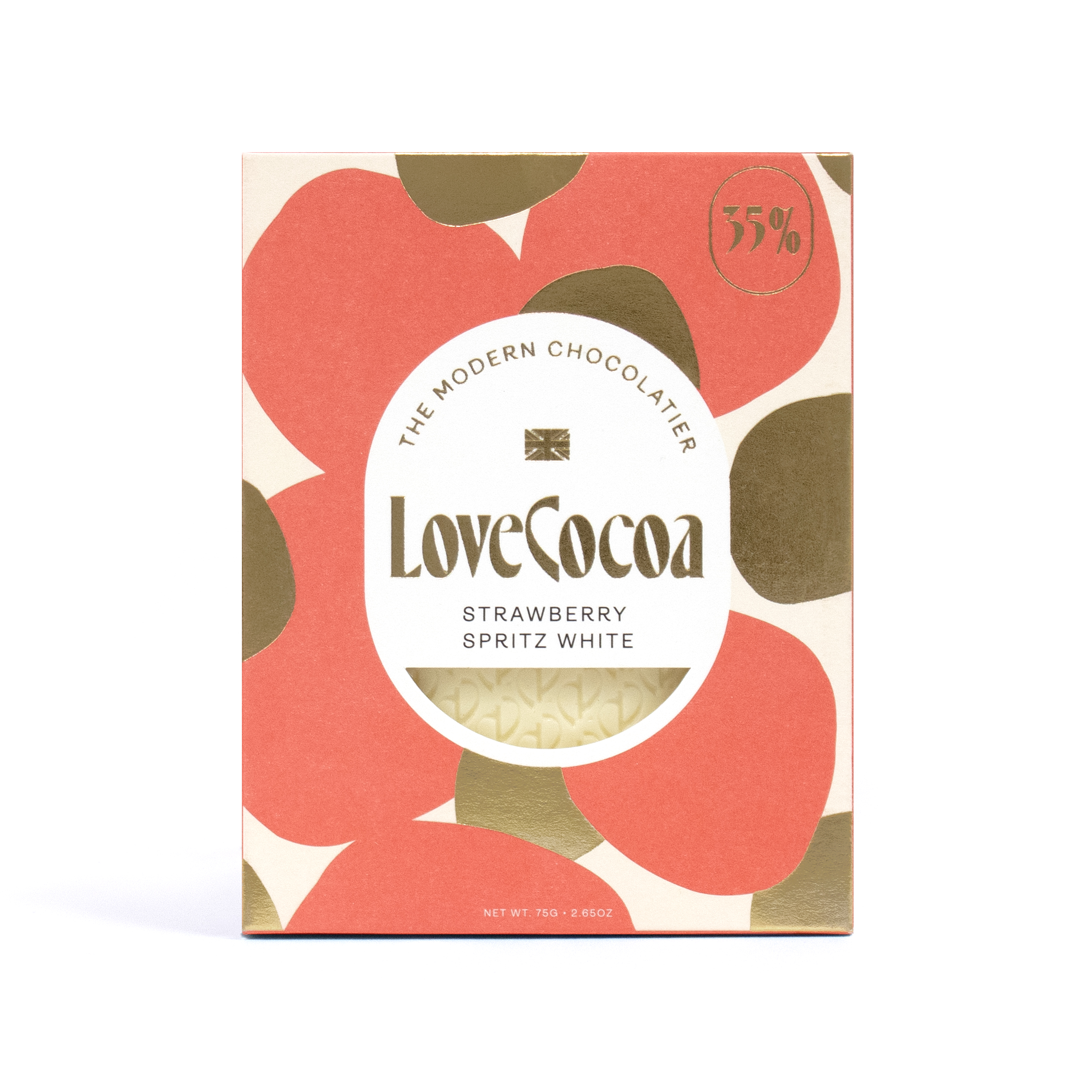 《LOVE COCOA》ストロベリースピリッツ 35%ホワイト 75g