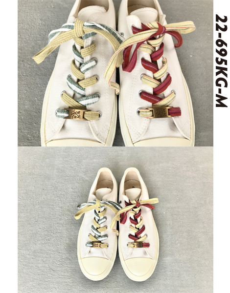 久留米絣シューレース　Mサイズ