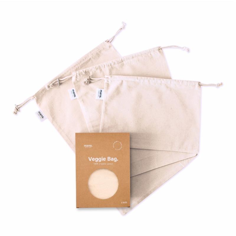 【小分けや保存に/GOTS認証】ベジバッグ