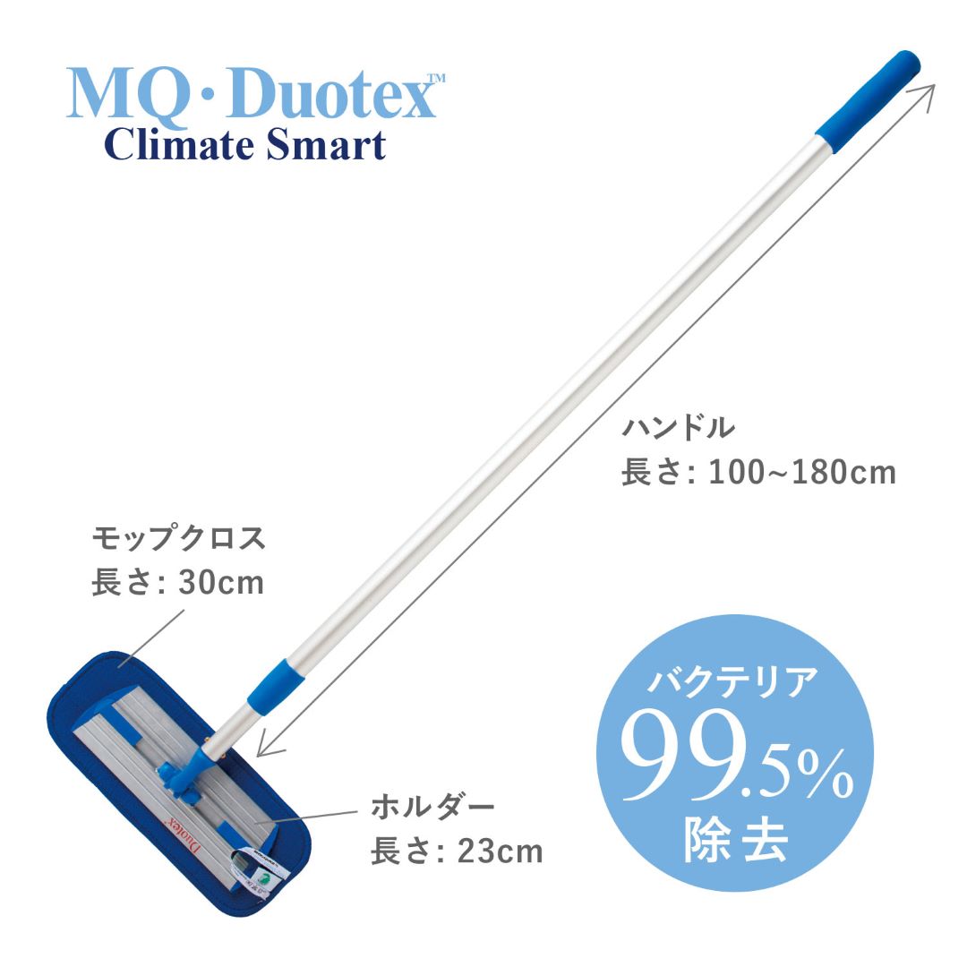 MQ・Duotex　クライメートスモップセット30cmブルー＆交換クロス1枚マート　プレミアム＆エコンフォートハウス　スプレーボトル　セット