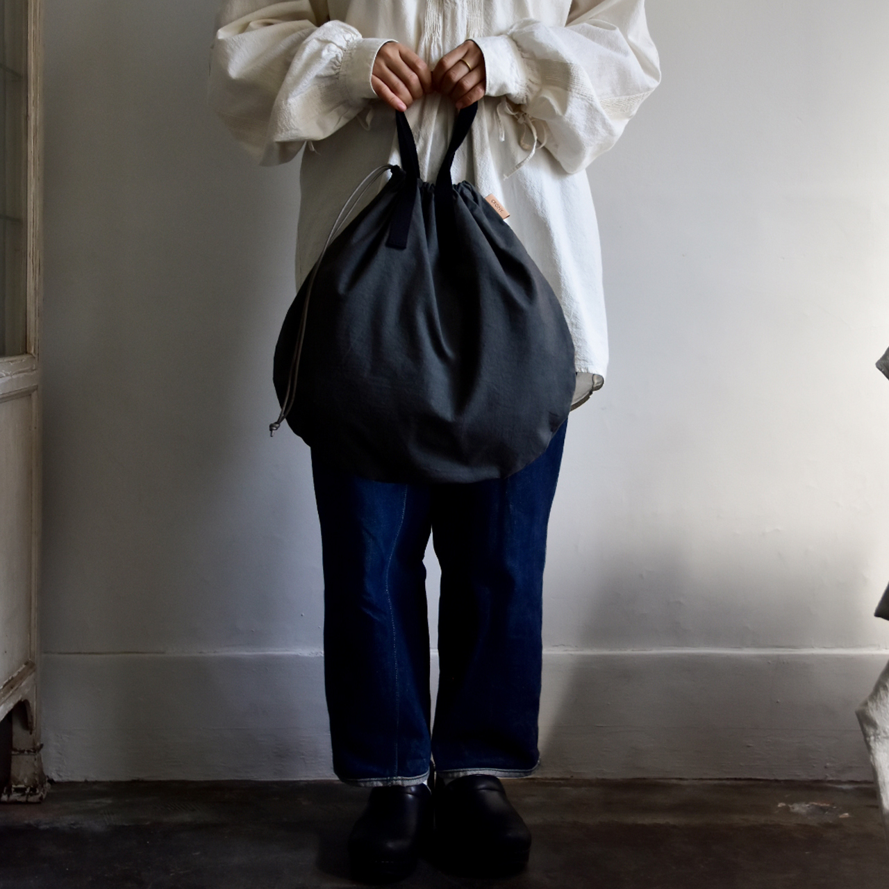 【ZAZA CLOTH】KINCHAKU TOTE M / 巾着トート M