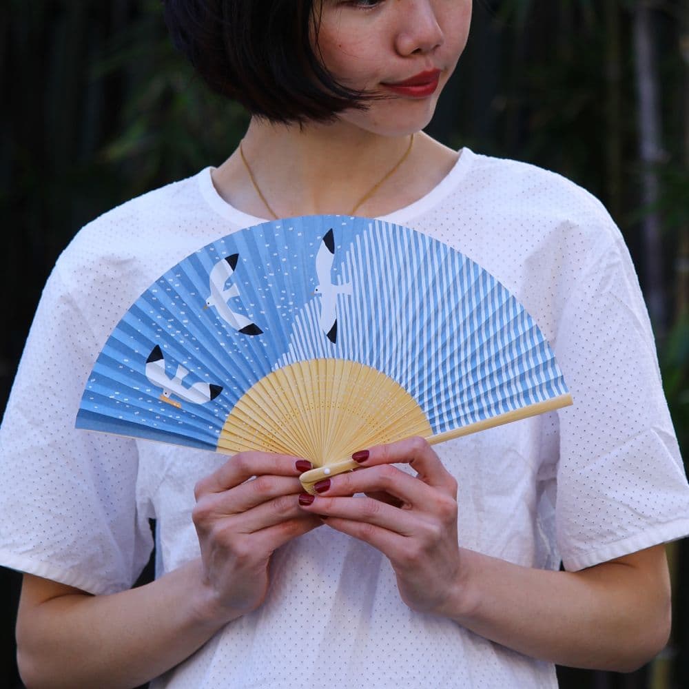 kata kata/カタカタ　京扇子　かもめ