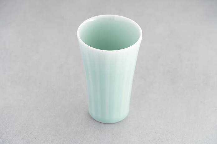 青磁十草フリーコップ