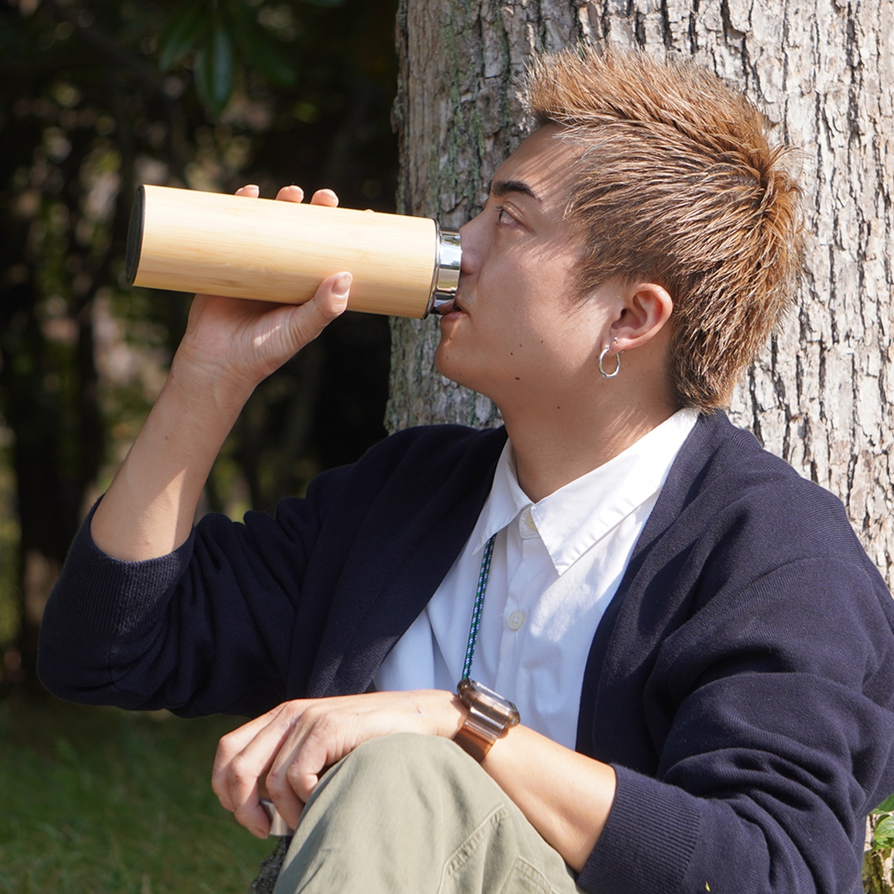 バンブーマイボトル 520ml - 天然竹を使用した水筒 / BAMBOO MY BOTTLE