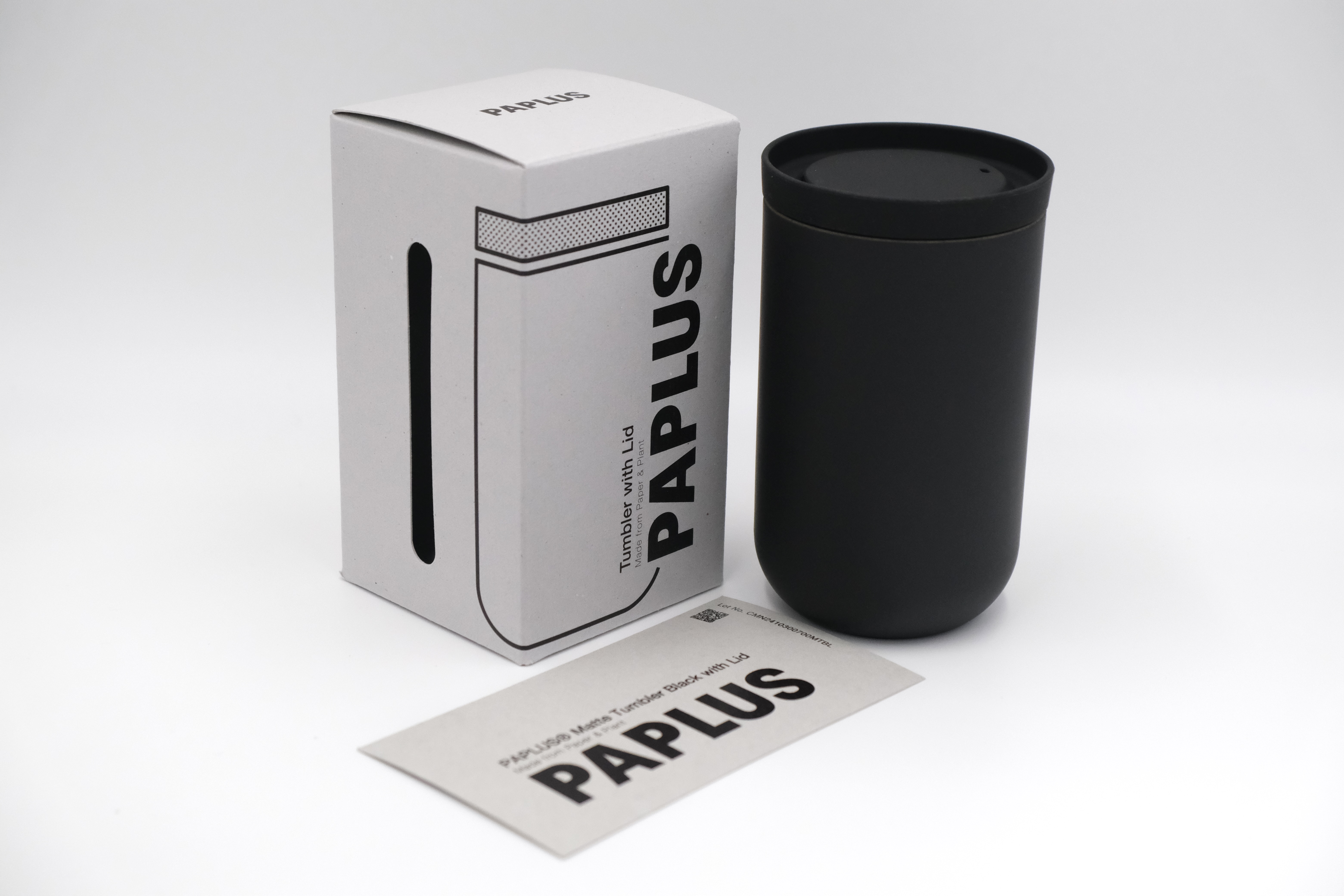 PAPLUS® （パプラス）マットタンブラーブラック ウィズリッド